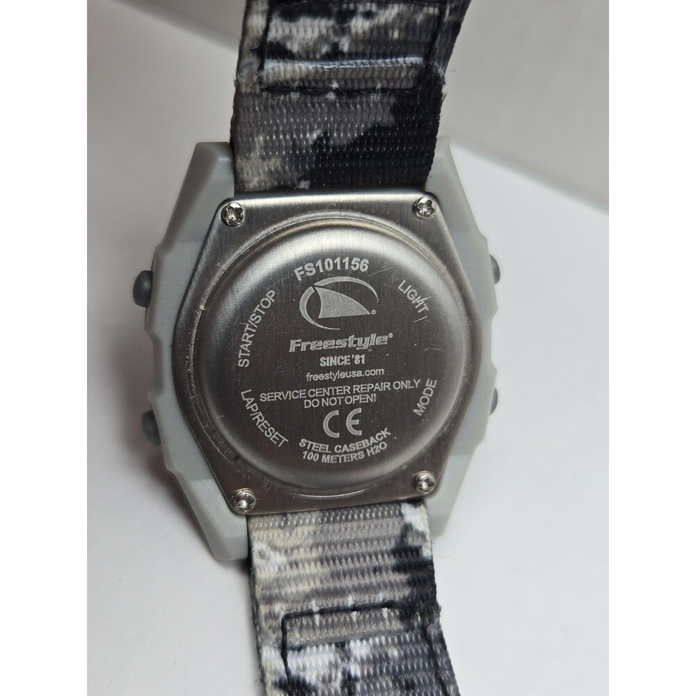 Freestyle Shark Mini Clip Granite Splatter Camo Digital Watch New Battery Unisex - Picture 10 of 11